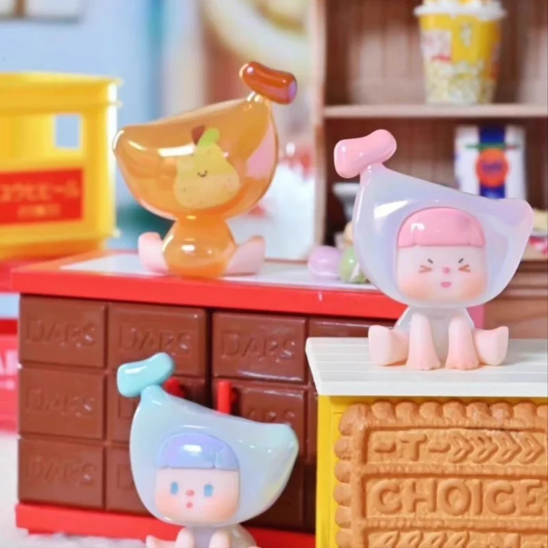 

Genuine 4.0 Cute Banana Series Blind Box Mini Doll Set Hand-Made Desktop Ornaments Surprise Gift Trendy Collectible Toys