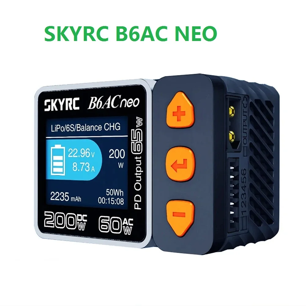 

SKYRC B6AC NEO Smart Charger AC 60W DC 200W 10A Battery Balance Charger for for 1-6S Lipo LiFe Lilon LiHV 1-15S NiMH NiCd