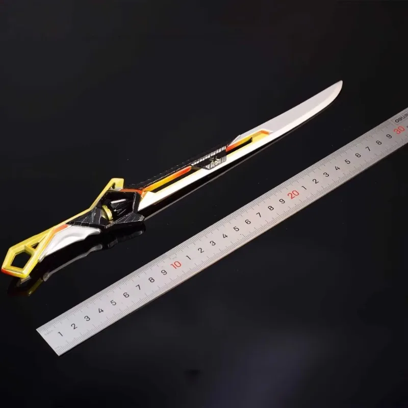 30cm Valorant juego campeones cuchillo agentes periférico Metal Melee Katana espada arma modelo colección accesorios artesanías regalo Juguetes