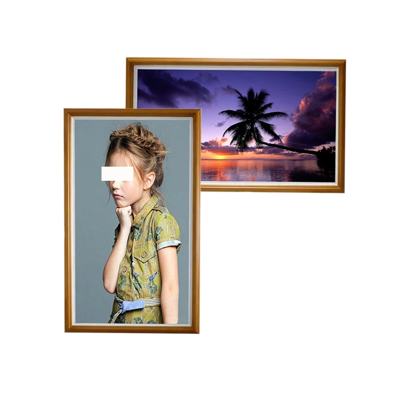 New Android Wifi Thin Wall Mount Display Kiosk Digital Art Frame Nft 43 Inch Digital Photo Frame Movie Poster