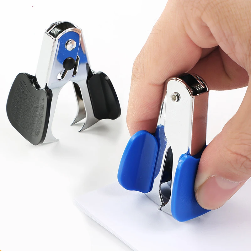 1PC Mini Nietjesverwijderaar Nietjes Kantoorbenodigdheden Algemene Mini Nietmachine Verwijdering Nail Out Extractor Puller Briefpapier Gereedschap