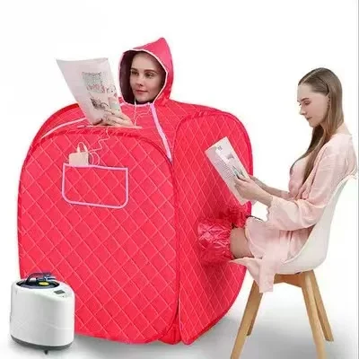 Portable Steam Sauna Set Foldable One Person SPA Tent with 2L Larger Steamer Remote Control 110V 220V