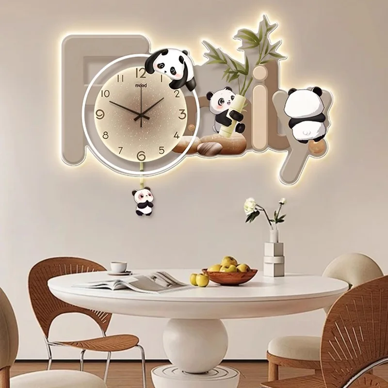 

Unique Design Wall Clock Kawaii Living Room Unusual Fashion Light Luxury Wall Clock Creative Luminous Reloj De Pared Home Decor