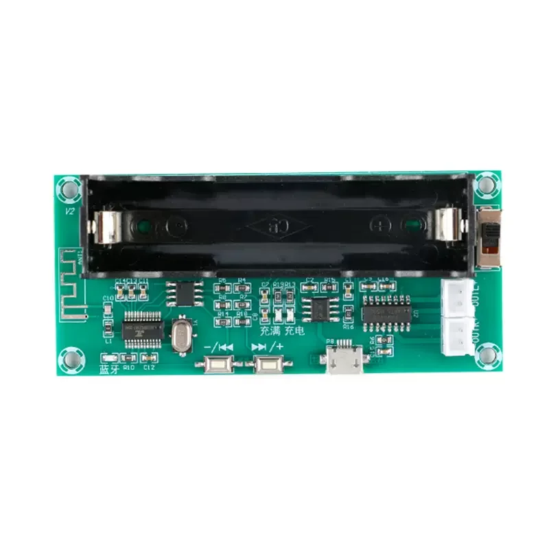 PAM8403 Bluetooth digital amplifier board 2*5W dual channel audio amplifier module with onboard lithium battery holder