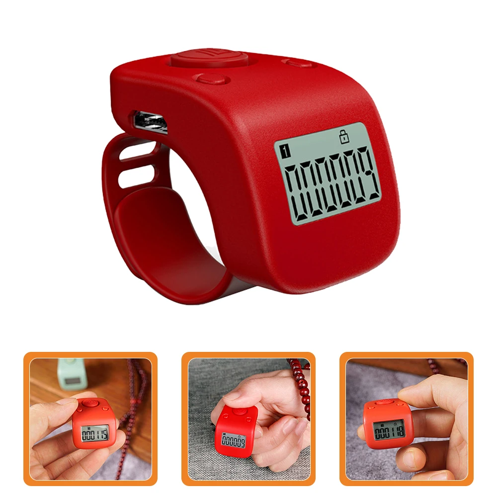 

Portable Rechargeable Finger Counter Ring Design Silent Digital Handheld Clicker Tally Counter For Vehicles People Stations