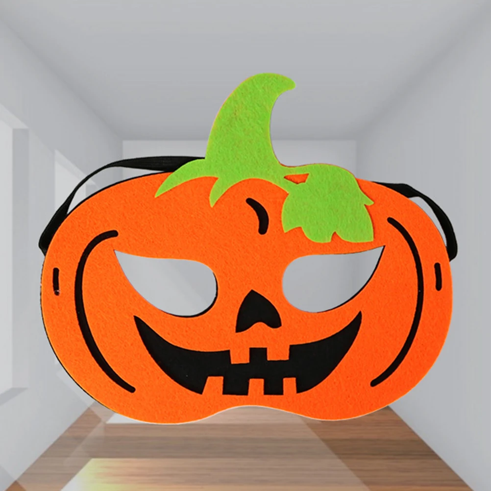 

Pumpkin Mask Halloween Kid Wearable Head Creepy Masquerade for Kids Party Prom Masks
