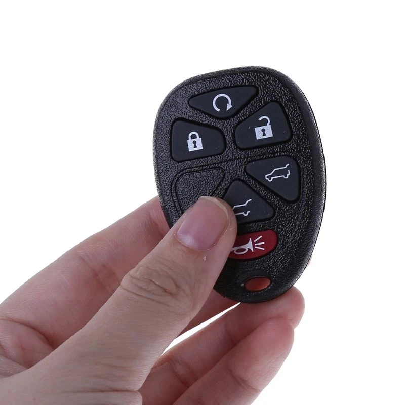 KEYECU 6 Buttons Case for Chevrolet Tahoe Traverse for GMC Yukon Auto Remote Key Shell Fob 15913427 OUC60270 OUC60221, Pack 10