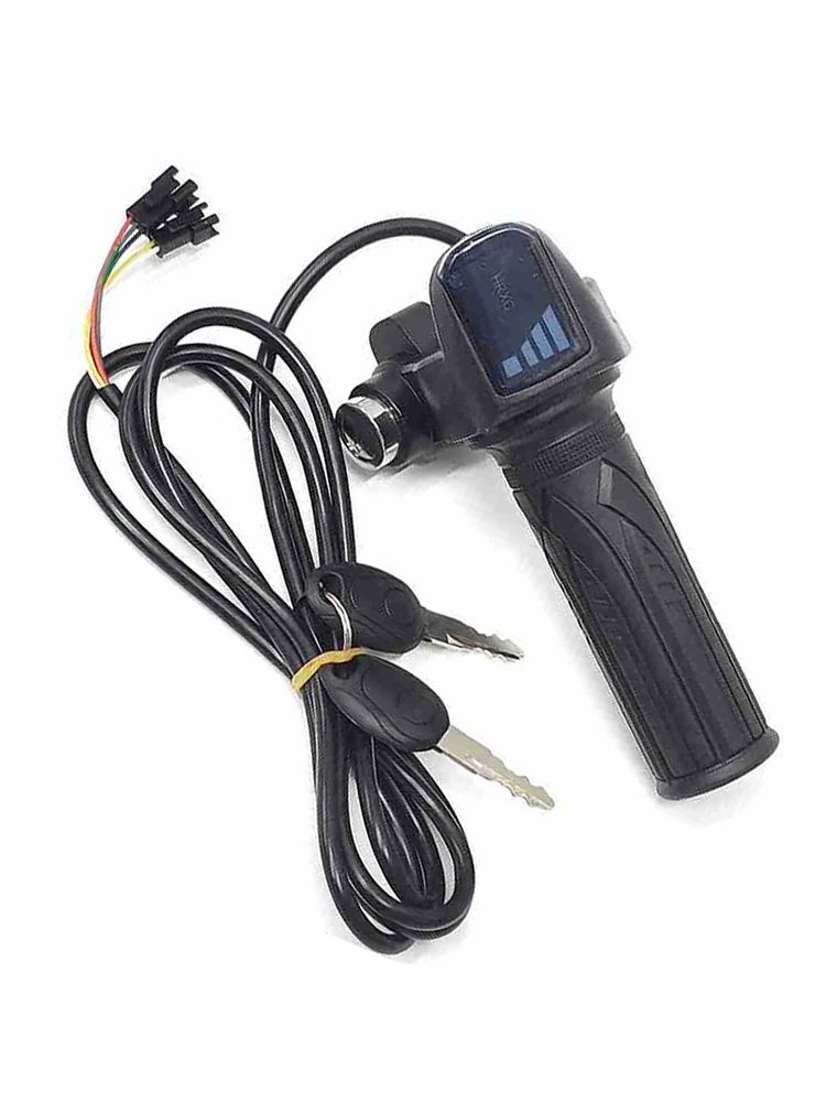 AliExpress NONE Twist Grip Throttle with Power Monitor for Ridstar Electric Bikes Q20/H20 Series 48