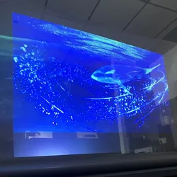 Película holográfica 3D pantalla de proyección trasera transparente 1,52*1,52 m película de pantalla de proyector fácil de instalar