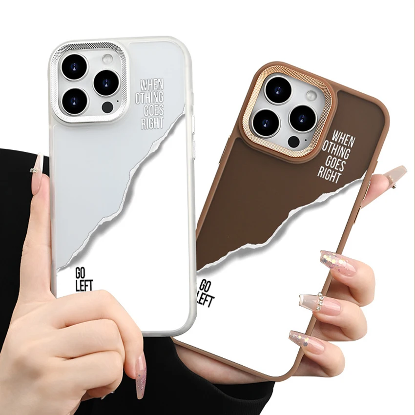 아이폰 16 15 14 13 Pro 12 11 Max Plus 16Pro용 페인티드 스노우 마운틴 전기 도금 폰 케이스 16e 개인 맞춤 커버