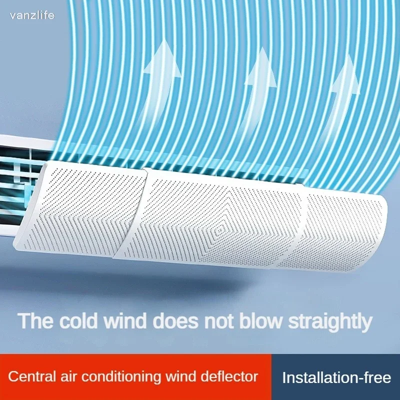 Retractable Central AC Vent Deflector Universal Fit Universal Retractable AC Anti-Direct Blow Vent Shield