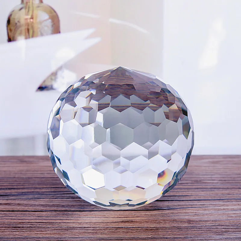 Cut surface crystal ball, multi-faceted ball, nail art, jewelry counter, room decoration props