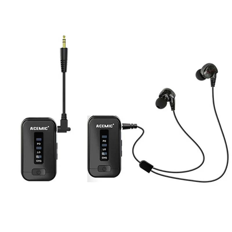 Wireless Transmitter Receiver Earphone Monitor With Volume Adjustable For Live Professional Monitor Earphone Stage Audio