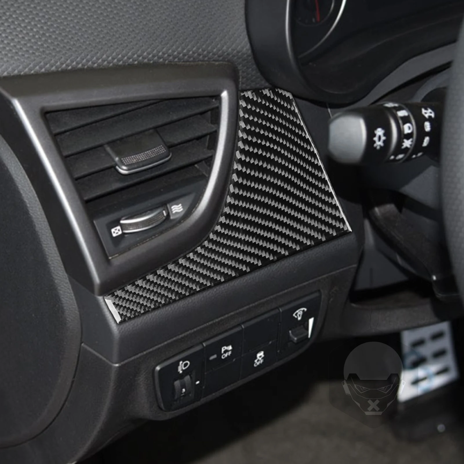 

Carbon Fiber Main Driver Instrument Decorative Panel Car Accessories Interior Cover Trim Sticker For Hyundai Veloster 2012-2017