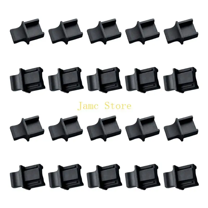 LX0B Silicone RJ45 LAN Port Cover Long Handle Dust Plugs To Prevent Dust Entry