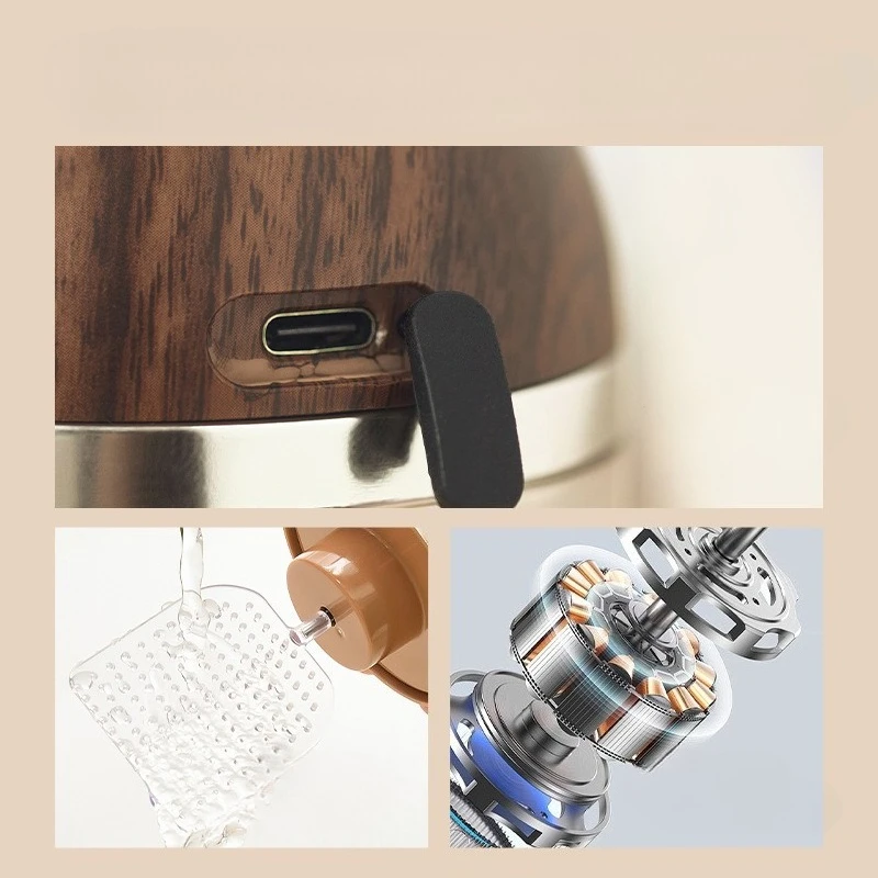 جديد الكهربائية منظف للوجه صانع رغوة الخشب الإبداعي الحبوب التلقائي رغوة كوب للمنزل حمام غسل الشعر رغوة المحمولة