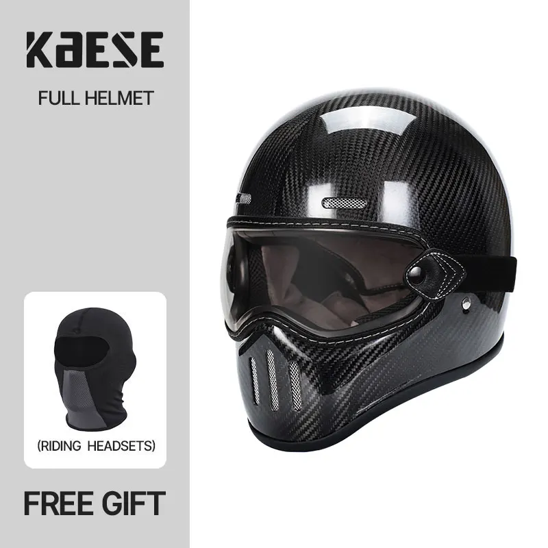 Kaese New Arrival High Quality Motorcycle Helmet Full Face Helmets 12K Carbon Fiber with DOT Approved Casque