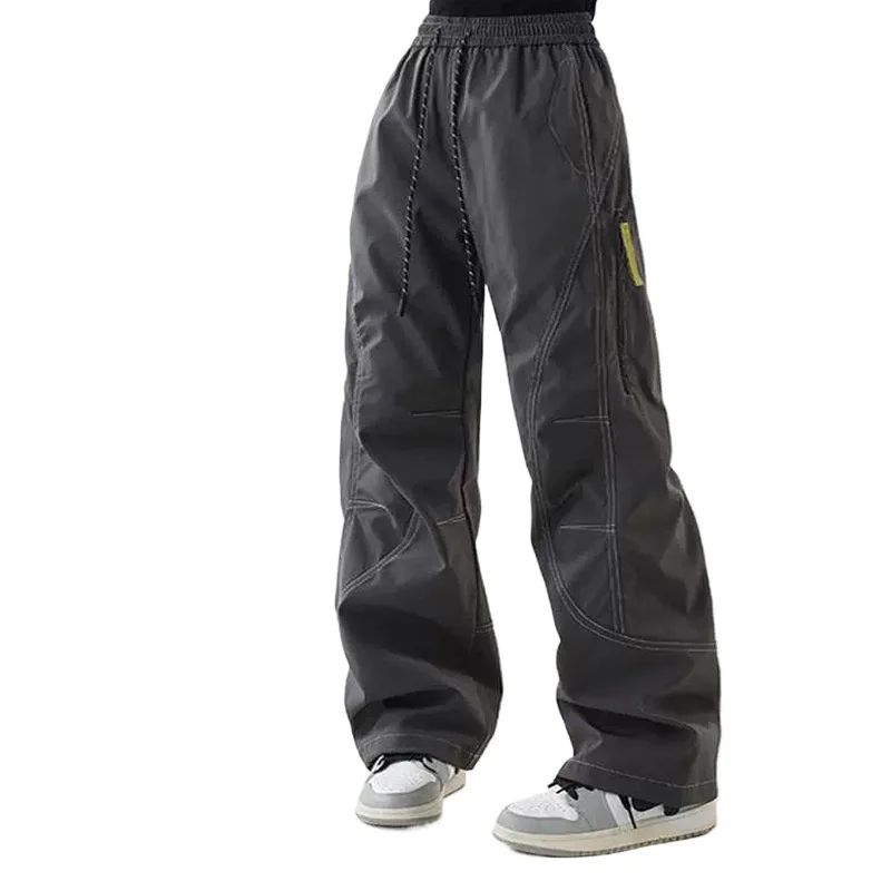Three-proof Outdoor Pants Quick-drying Sports American Overalls Velvet Thermal Casual Pants Men's Andwomen's Camping Hikingpants