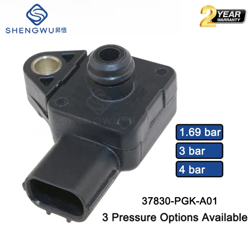 Sensor de Presión Absoluta del Colector (MAP) 37830-PGK-A01 079800-5410 para Honda Civic, Accord, CR-V, Element, RSX, MDX, TSX, K20, K24 Turbo