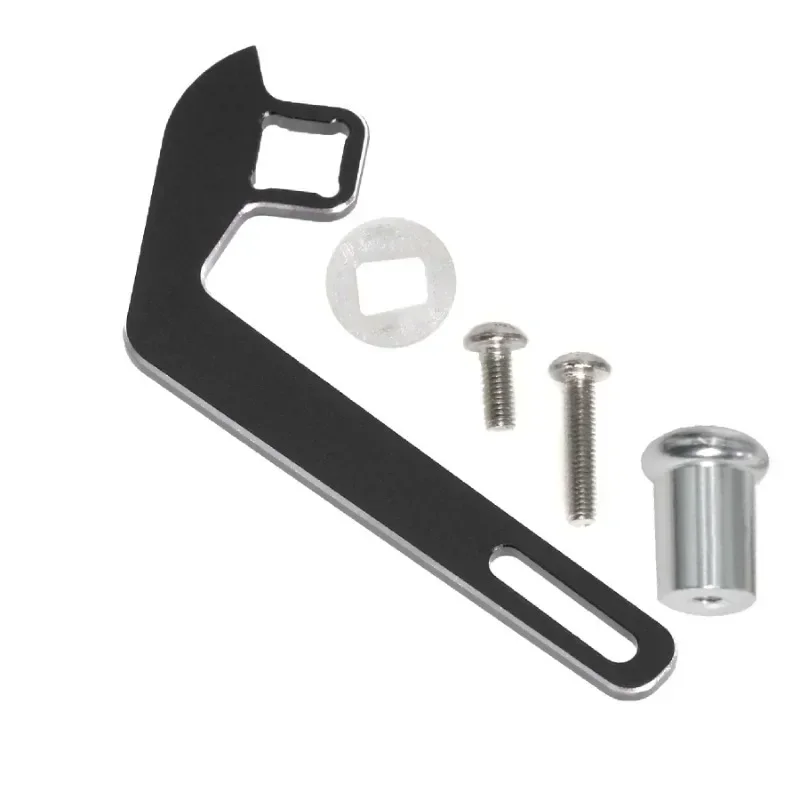 CNC Metal Thumb Lever for Traxxas TQi Transmitter, One Hand Control Trigger Adapter for TRX4 Crawler Upgrade Parts (6530)