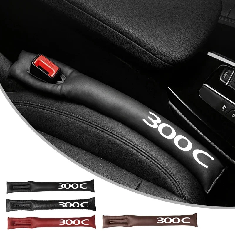 Car Interior Seat Gap Blocker PU Leather with Filling Cotton Stop Small Things Slipping For Chrysler 300c Car Accessories