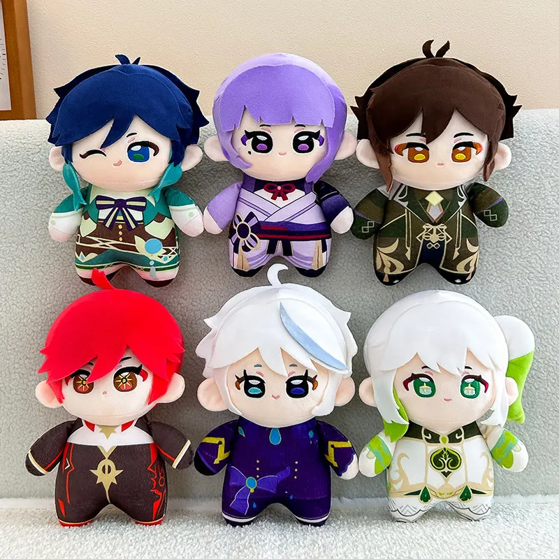 

Genshin Impact Durin Varka Flins Plush Toy Stuffed Doll Cute Soft Pillow 26cm Game Cartoon Zhongli Mualani Kinich Fans Gifts