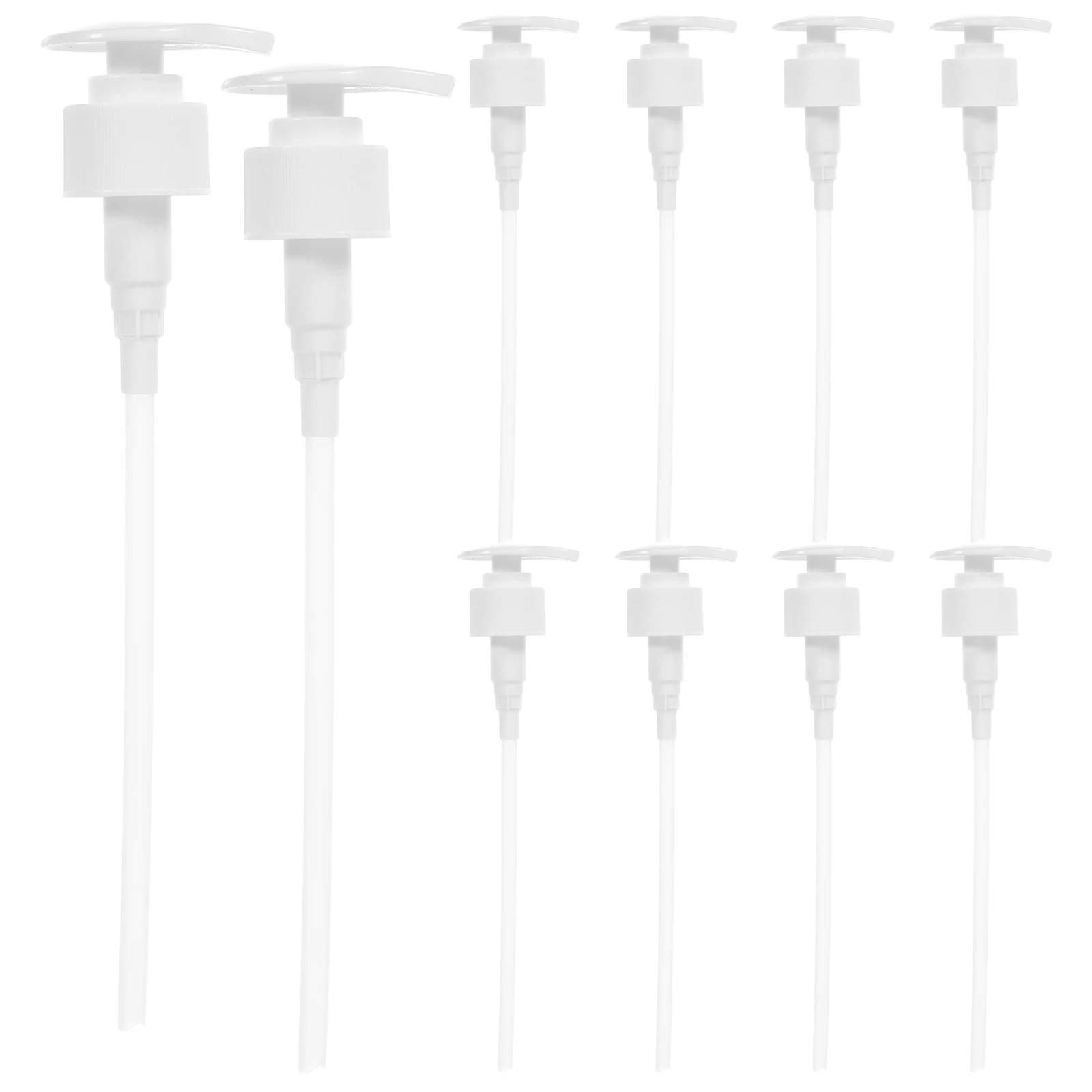 10 Pcs Dispenser Press Pump Head Shampoo Lotion Plastic Bottle Replacement Pumps