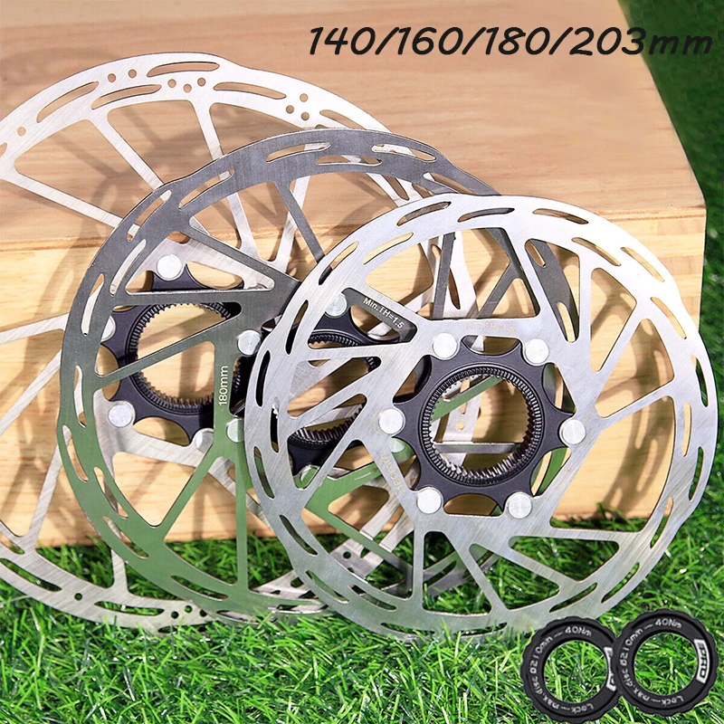 

IIIPRO Bicycle Centerlock Brake Disc Rotors 140/160/180/203mm Disc Brake Rotor MTB Bike Center Lock Brake Rotor Cycling Parts