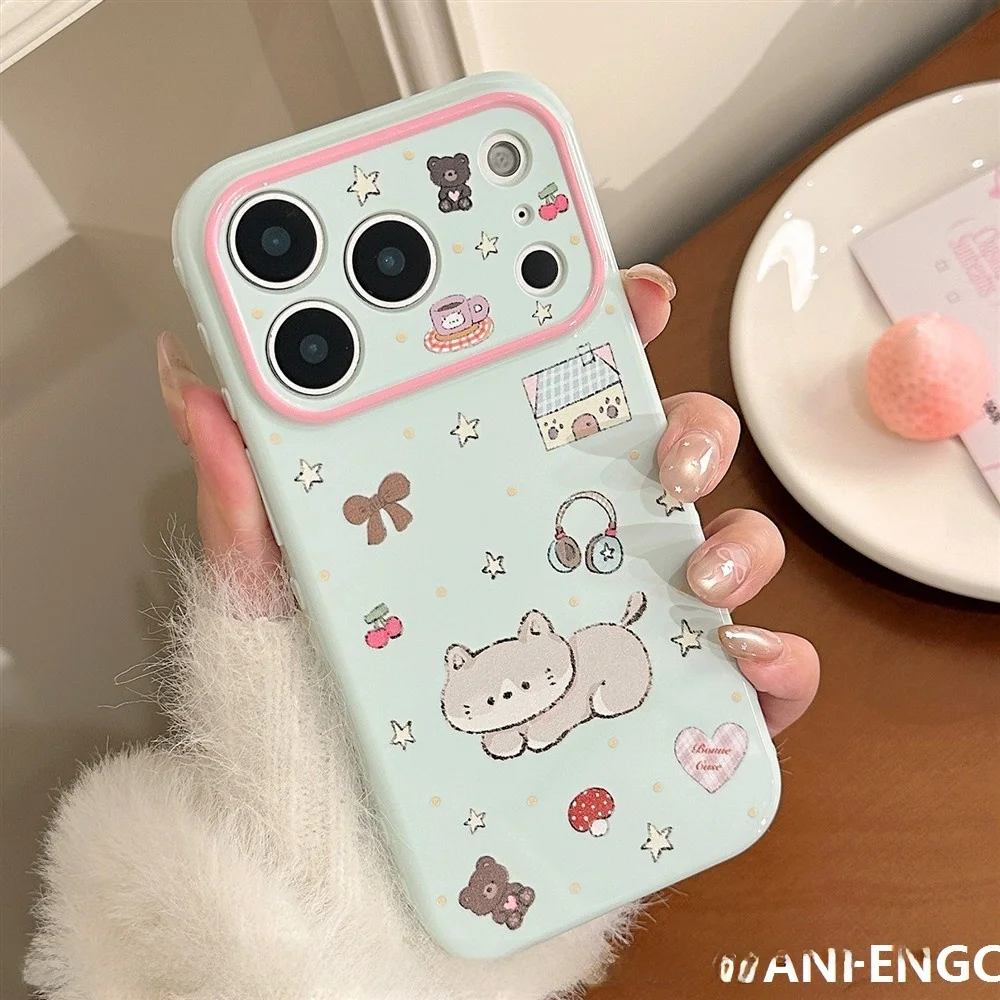 capa-de-celular-unissex-de-gato-fofo-e-adoravel-para-iphone-16-pro-max-compativel-com-iphone-15-14-13-azul-leite-desenho