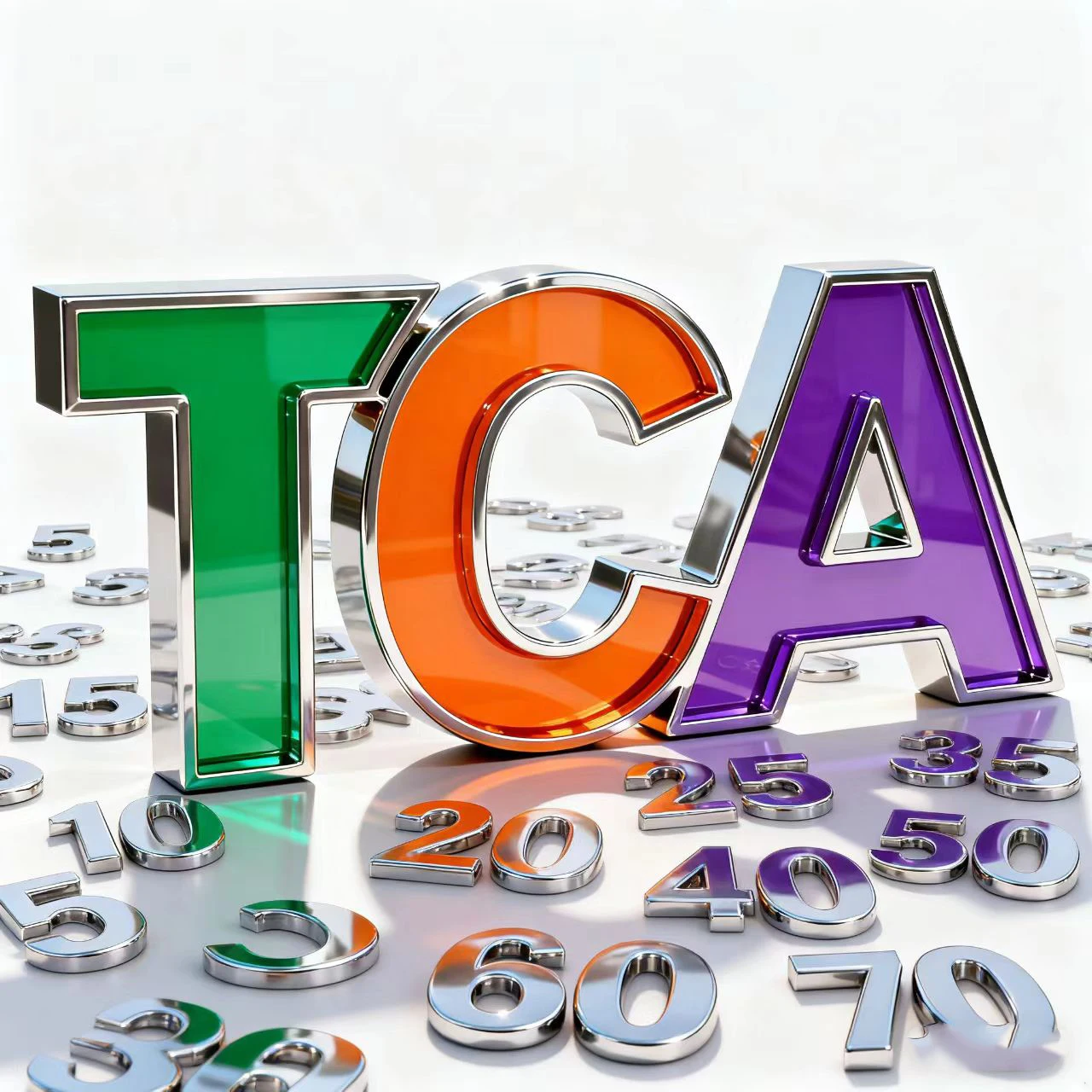TCA Artistic Lettering Ornament 5 10 15 20 25 35 30 40 50 60 70 Ad display