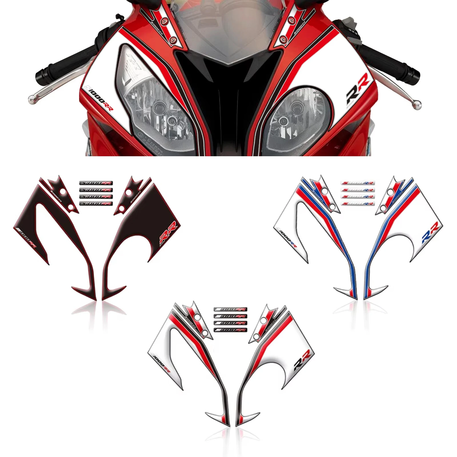 

For BMW S1000RR S 1000 RR 2015 2016 2017 2018 Motorcycle Front Fairing Protection Kit Gel Paint Protector Decal Sticker