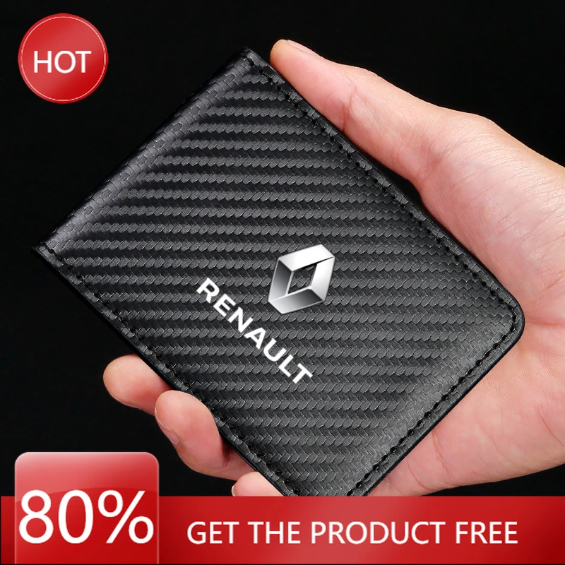 

Колпаки-концентраторы из углеродного волокна, чехол для документов, держатель кредитной карты для Renault Megane 2 3 Clio Scenic Duster Kaptur Captur Loga