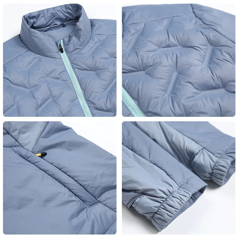 Quality Stand Collar 90% Down Jacket Men Women Unisex Couple's Lightweight Portable Puffer Jacket Winter Outdoor Coat JK-086