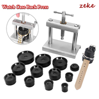 Professional Watch Press Set Watch Back for CASE Closing Tool & Fitting Dies Metal Watch Repairing Tool Die Kit for Watchmaker