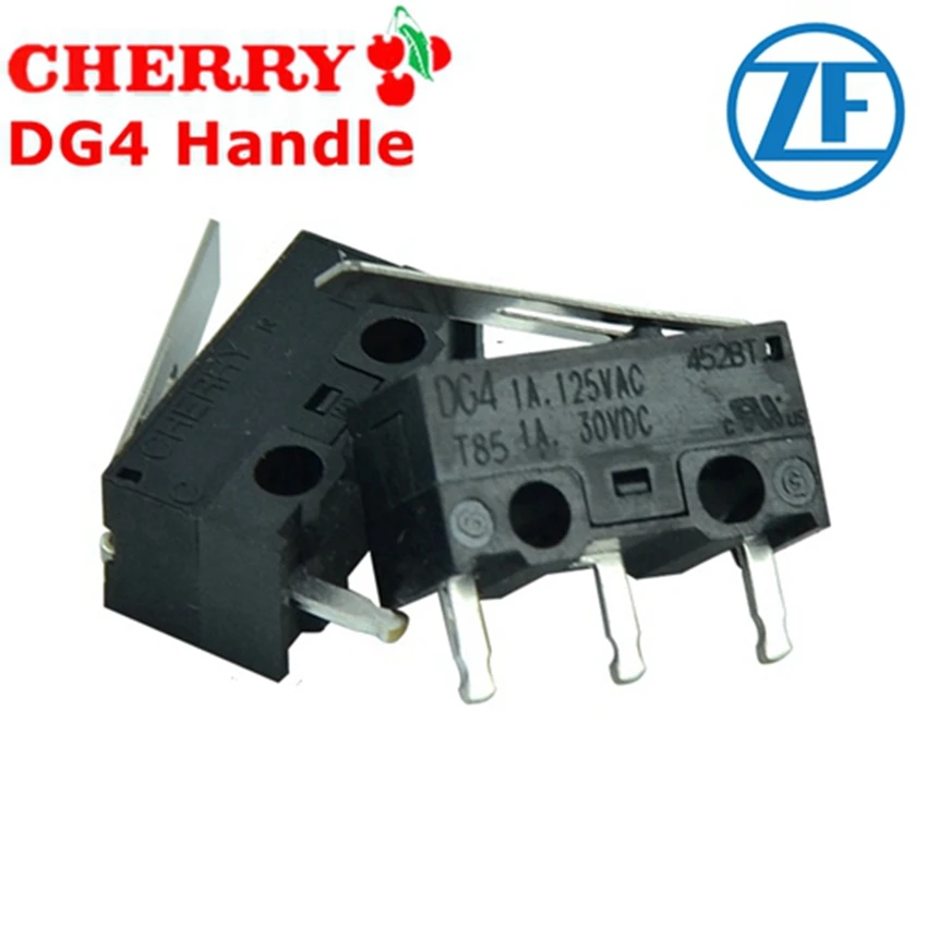 CHERRY/ZF 100%-NEW 10PCS DG2 0.05A 30VDC T85 Mouse micro switch BLACK GRAY HANDLE