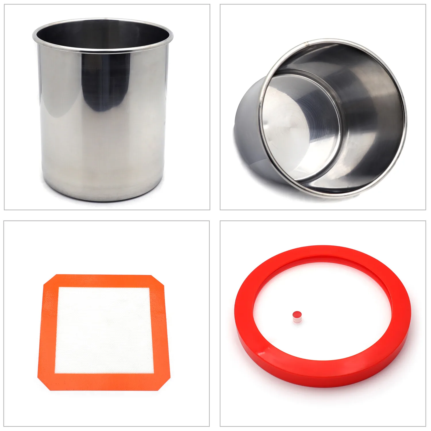 Industrial 5 Gal Vacuum Chamber Set 5CFM Rotary Vane Vacuum Pump for Epoxy Resin Degassing Wood Stabilization