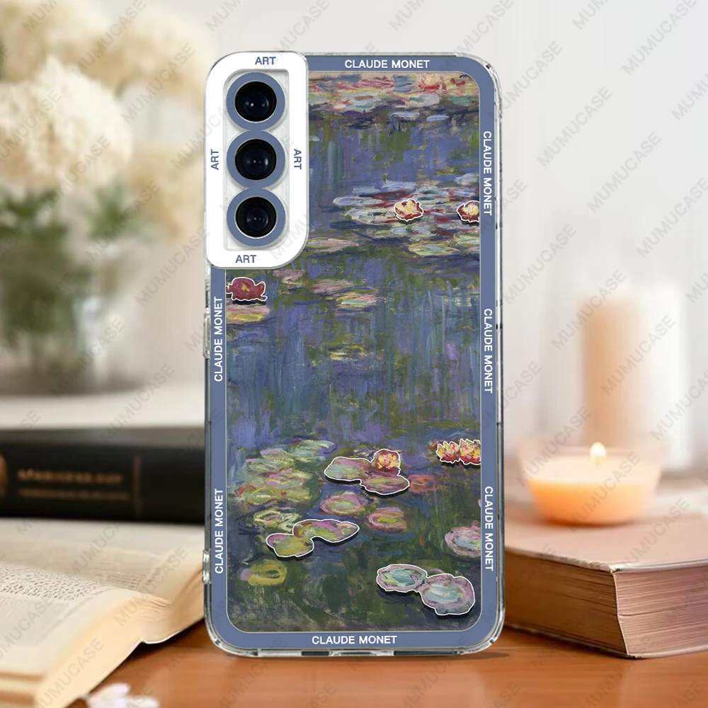 Case For Samsung Galaxy S24 S20 S21 S22 S23 Plus FE Ultra Soft Cover Claude  Monet Art Lotus - AliExpress 202192403