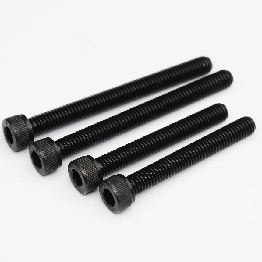 M3 M4*45/50/55/60/65/70 12.9 Grade Black Carbon Steel Full Half Thread DIN912 Cap Cup Allen Head Bolt Hex Hexagon Socket Screw