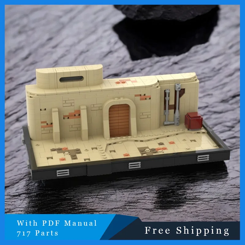 

717 PCS MOC Star Battle Series Game Battle Scenes Modular Building Blocks Model Set Kids DIY Assembly Display Toy Festival Gifts