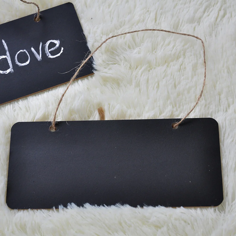 10Pcs Small Chalkboard Sign Hanging Wooden Blackboard for Party Wedding Event Message Board Chalkboard Sign Board