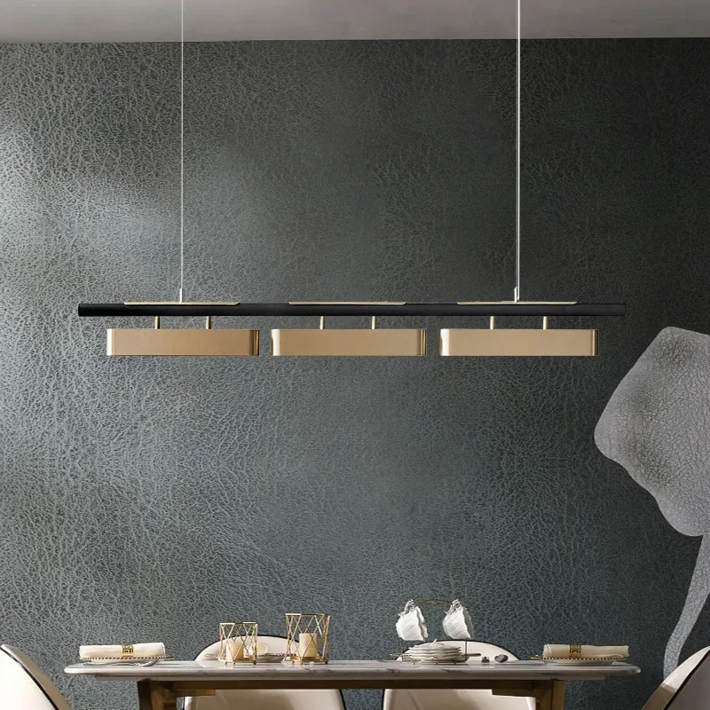 Moderno e minimalista tira pingente luzes led longo para mesa sala de estar jantar mesas café cozinha lustres decoração para casa luminária