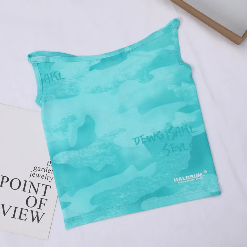 

Scarves Ear Hanging Sunshade Veil Face Cover UV Protection Shading Sunscreen Face Mask Breathable Thin Ice Silk Face Mask Summer