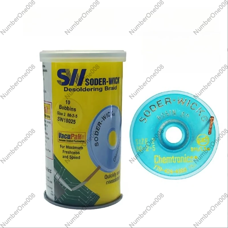 

10 штук/партия высококачественной антистатической оплетенной ленты для пайки SW Chemtronics SODER WICK, лента для демонтажа при пайке