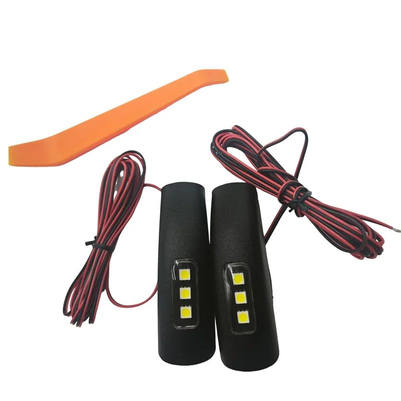 2PCS For Toyota 2015-2023 Alphard/Vellfire Middle door handle lamp Interior lamp Second Door Assist Grip Light LED Interior