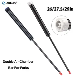 MTB Fork Double Air Chamber Pump, Oil to Air Pressure, Single Air to Double Air Pump, Bicycle Fork Upgrade Replacement Parts