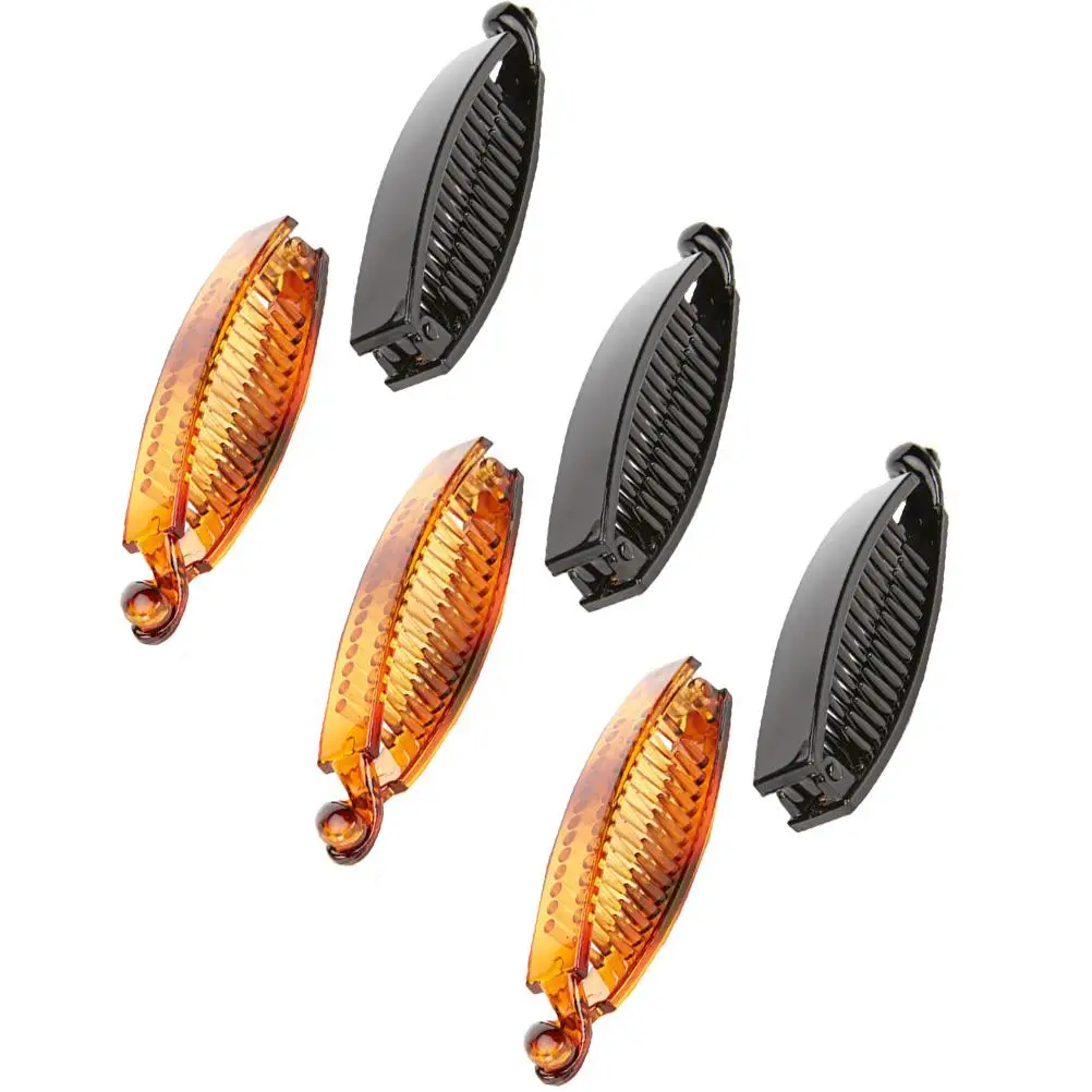 6PCS Anti-slip Hair Clip Durable Reusable Lightweight Banana Horsetail Vertical Women Headdress Stylish Any Season
