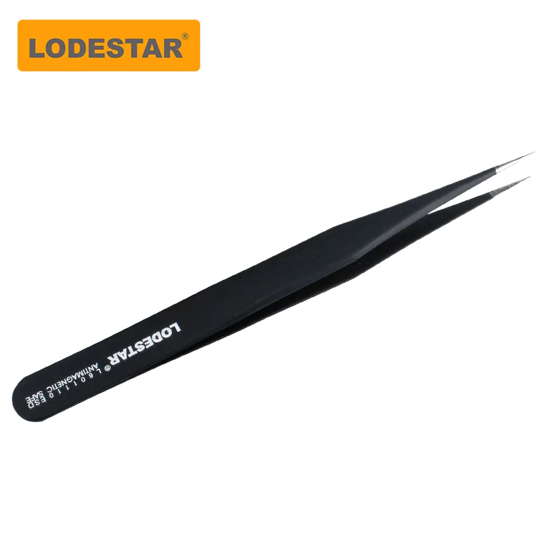 LODESTAR Thép Không Gỉ Chống Tĩnh Điện Nhíp Iphone Bảo Dưỡng Công Nghiệp Chính Xác Cong Nhíp Thẳng