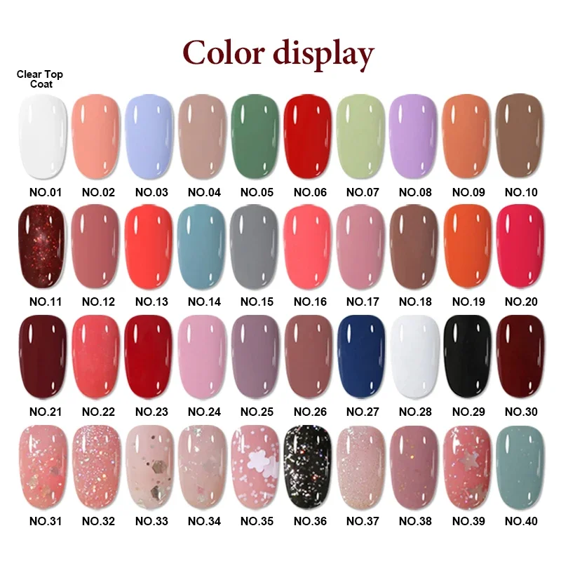 Vernis à ongles à Base d'eau, 40 couleurs, séchage rapide, pour manucure, bricolage, fournitures pour ongles longue durée, 10ml