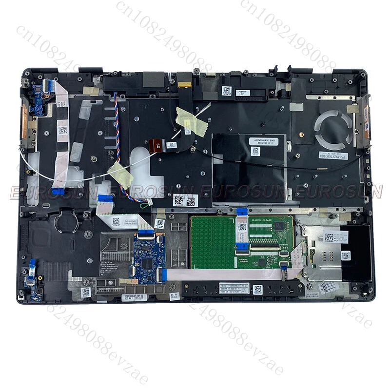 New For Precision 7550 M7550 Upper Case Keyboard Cover KB Bezel Touchpad 00DT37