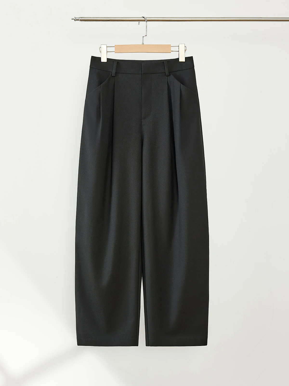 

Autumn Winter Woolen Knitted Casual Pants High Waist Knife Slim Fit Ladies Faion Polyester 53% Wool 47% Blend